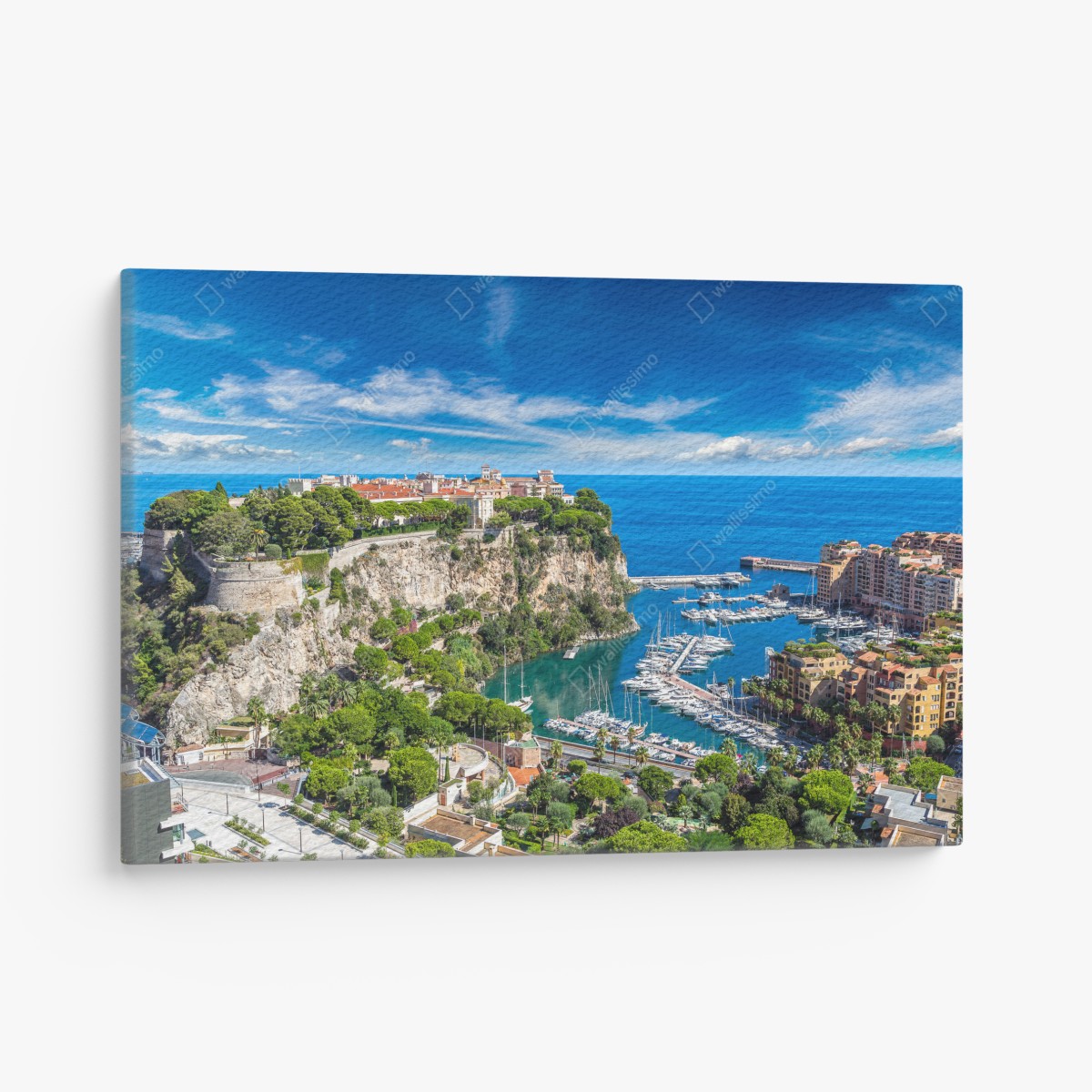 Leinwandbild panoramablick auf den hafen von Monte Carlo – Wallnifity®