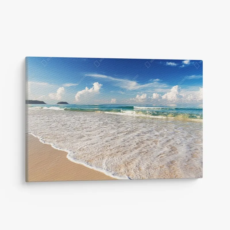 Leinwandbild monochromer wolkenkratzer in perspektive – Wallnifity®