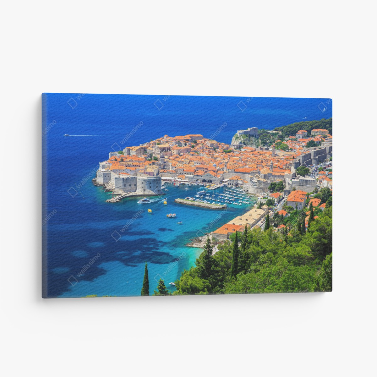 Leinwandbild Dubrovnik altstadt aus der luft – Wallnifity®