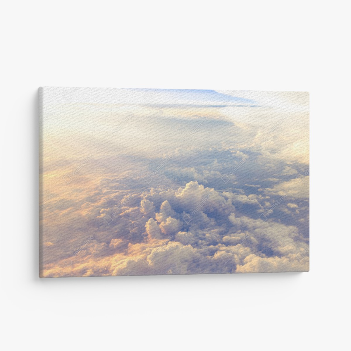 Leinwandbild sonnenbeschienene wolken über dem horizont – Wallnifity®