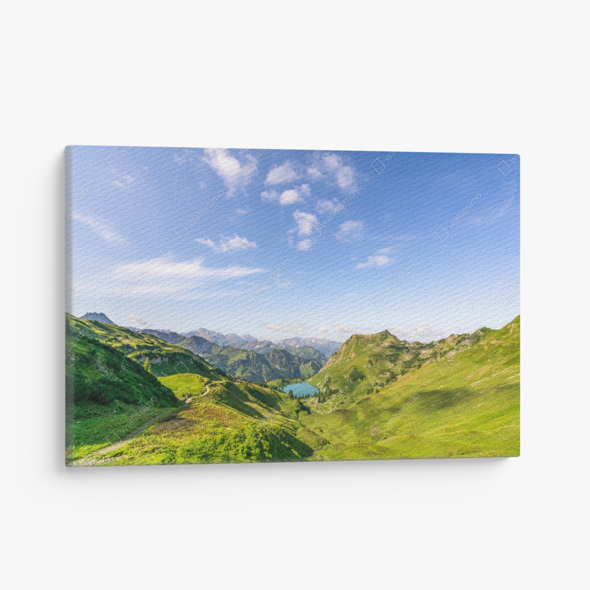 Leinwandbild ruhiger alpensee in den bergen – Wallnifity®