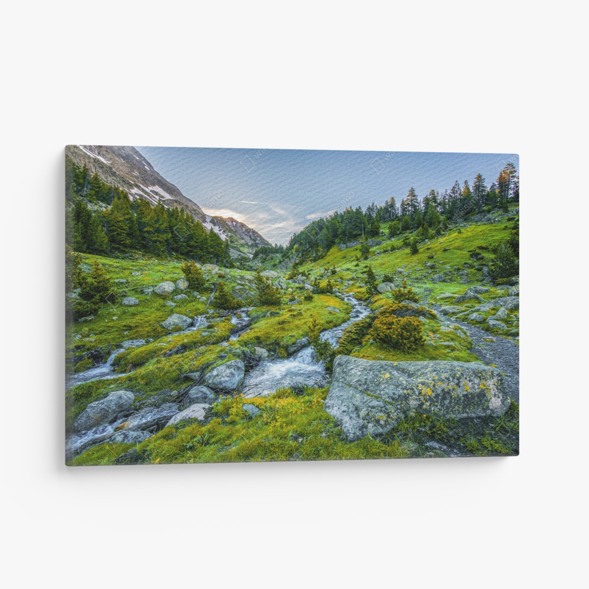 Leinwandbild sonniges tal in Posets y Maladeta, Pyrenäen – Wallnifity®