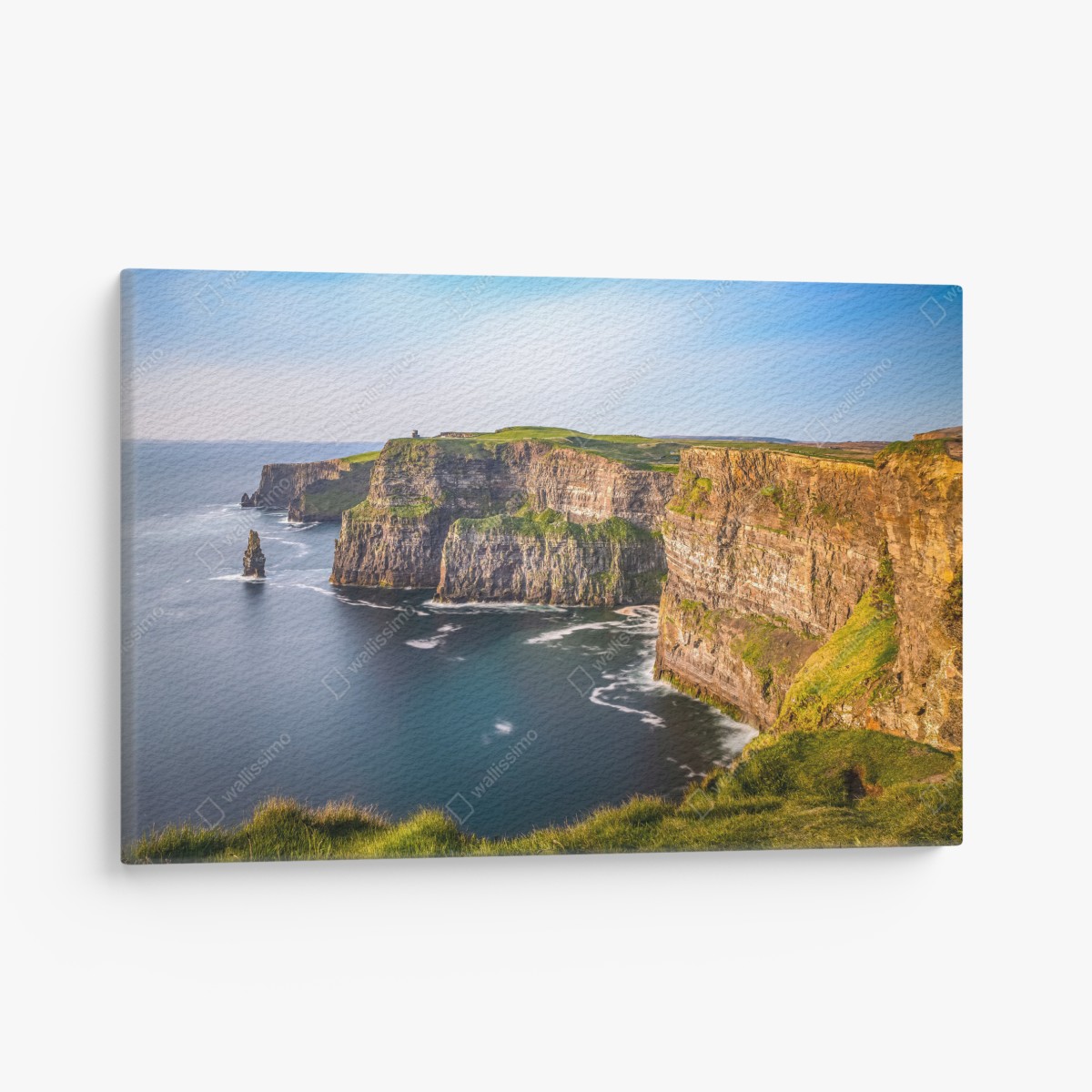 Leinwandbild majestätische küstenklippen über tiefblauem meer – Wallnifity®