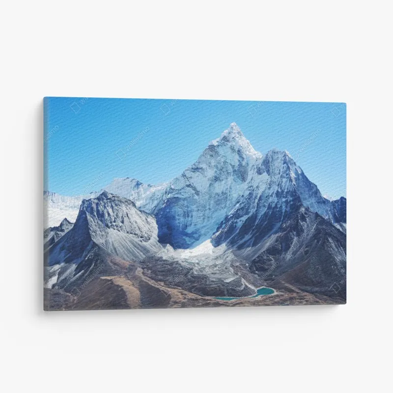 Leinwandbild luxuriöser schwarz-goldener marmor abstrakt – Wallnifity®