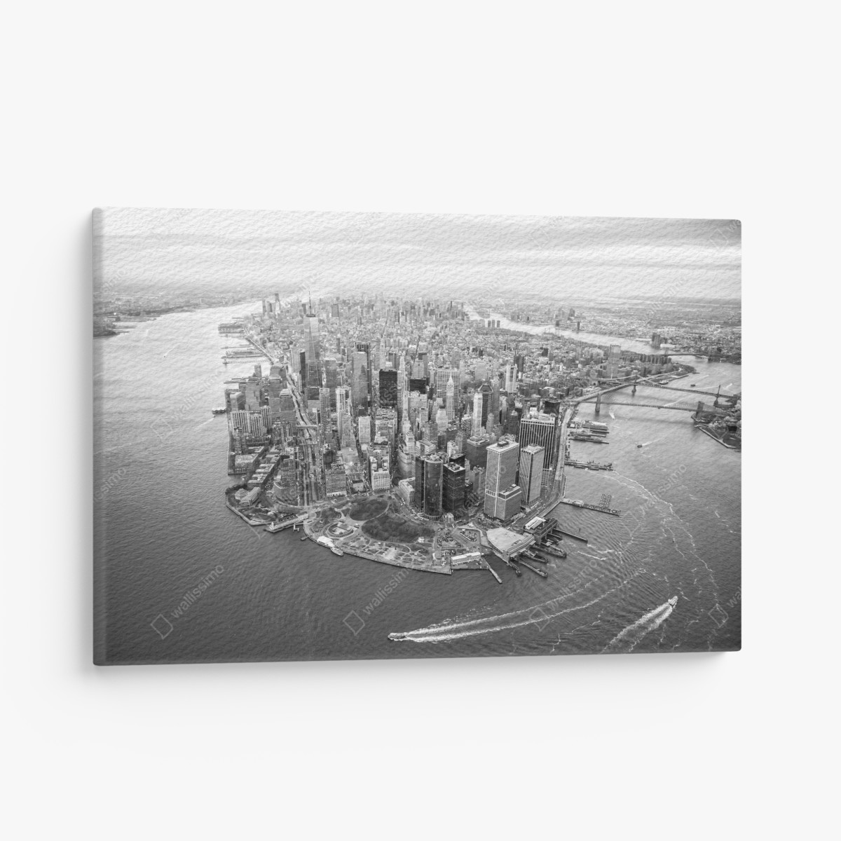Leinwandbild Manhattan skyline aus der luft – Wallnifity®