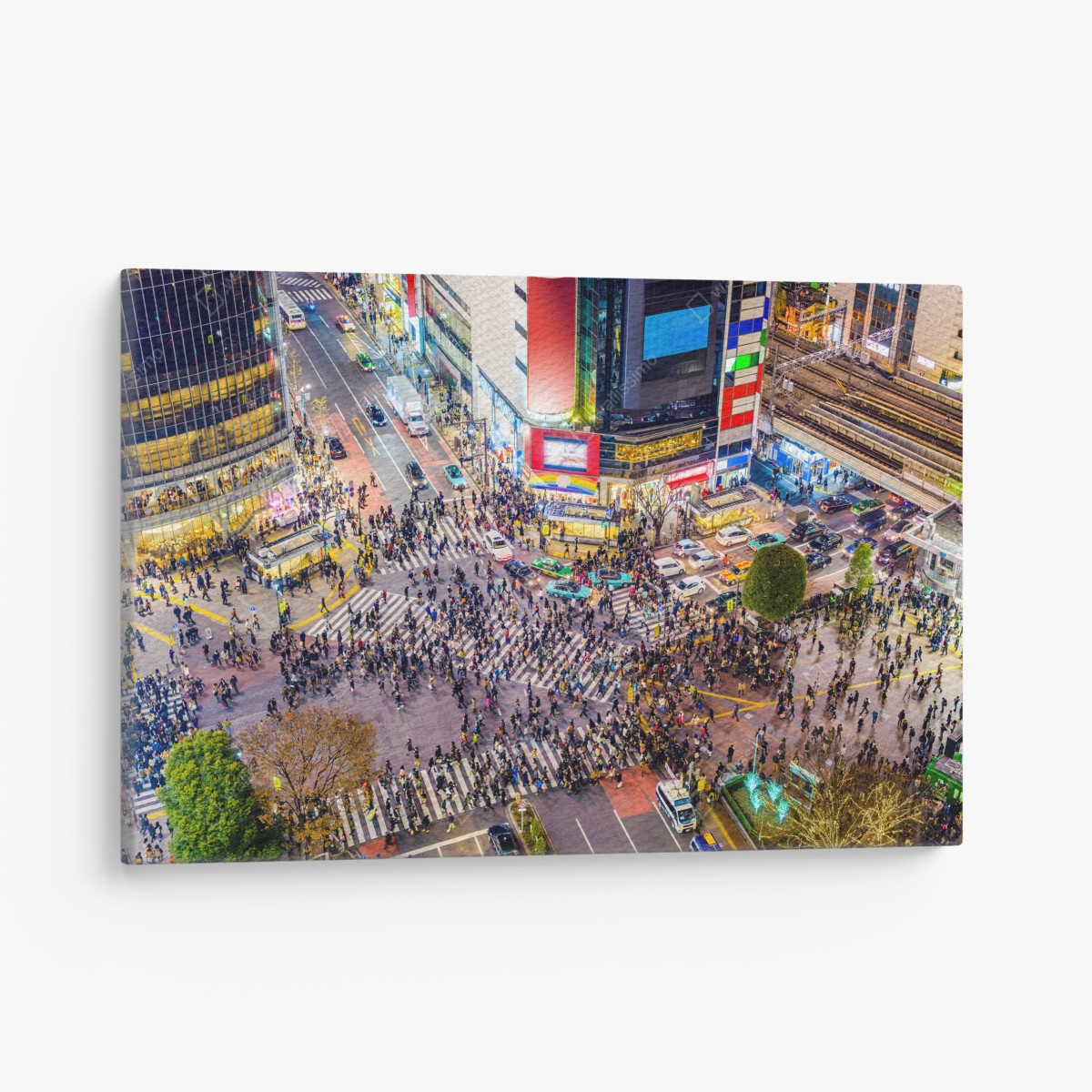Leinwandbild Shibuya nächtliche kreuzung – Wallnifity®