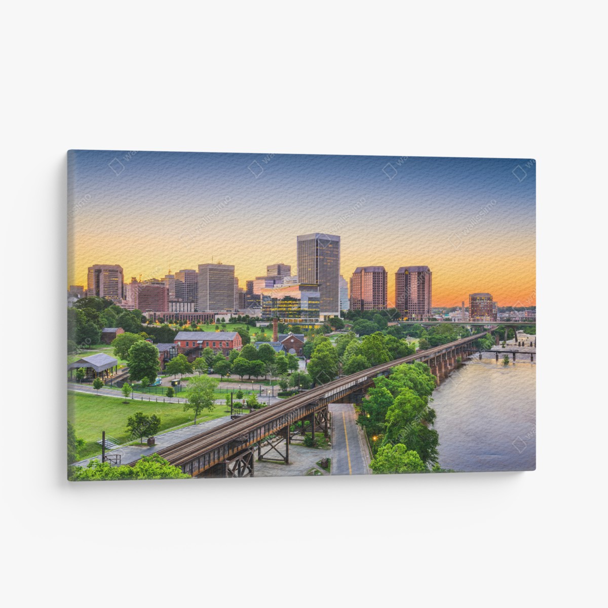 Leinwandbild Richmond skyline bei sonnenuntergang – Wallnifity®
