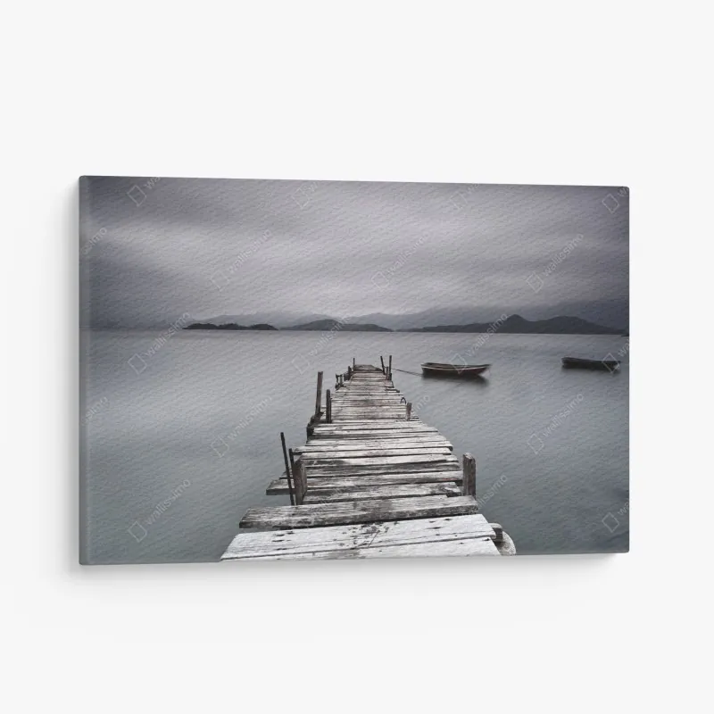 Leinwandbild geometrisches treppenhaus in perspektive – Wallnifity®