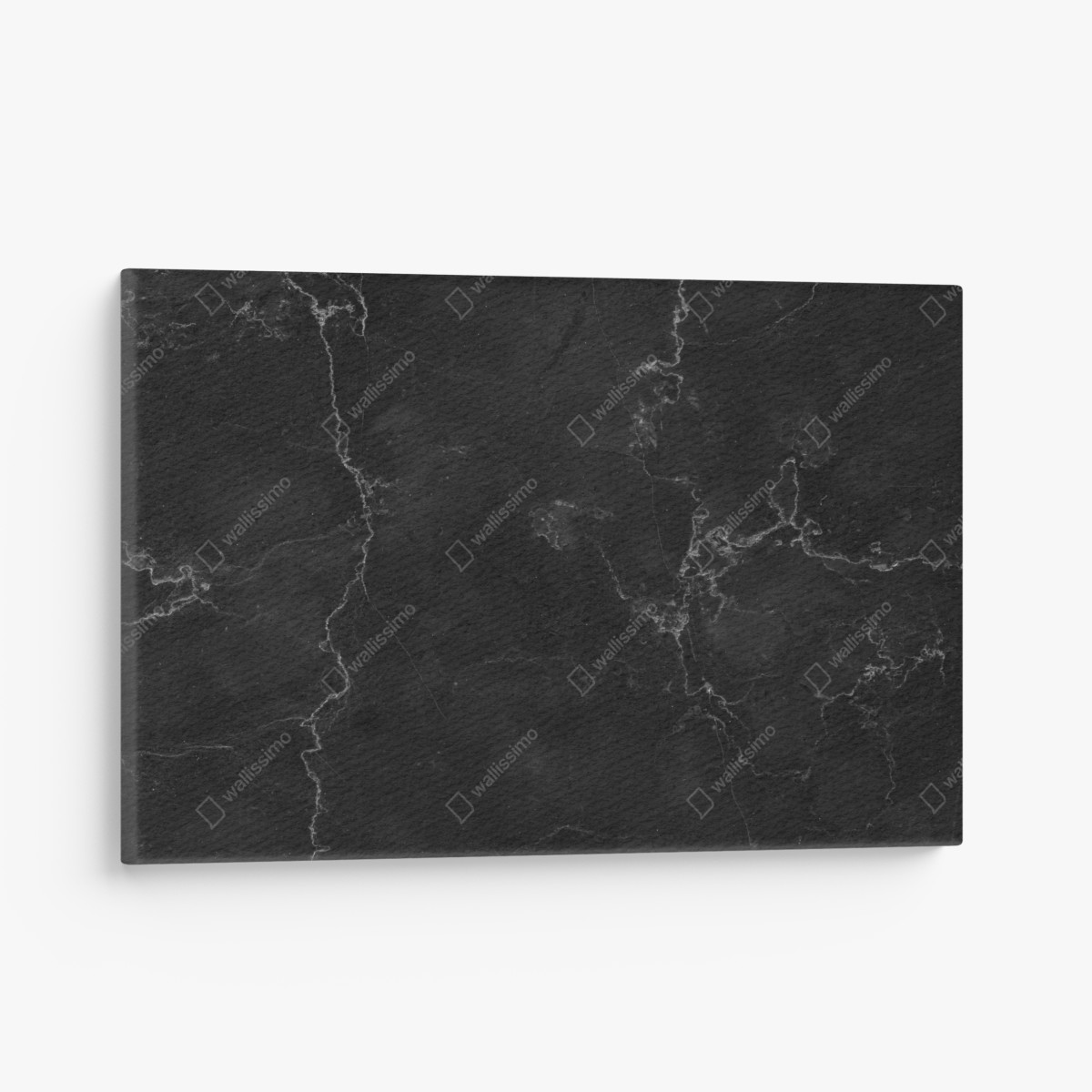 Leinwandbild schwarze marmortextur – Wallnifity®