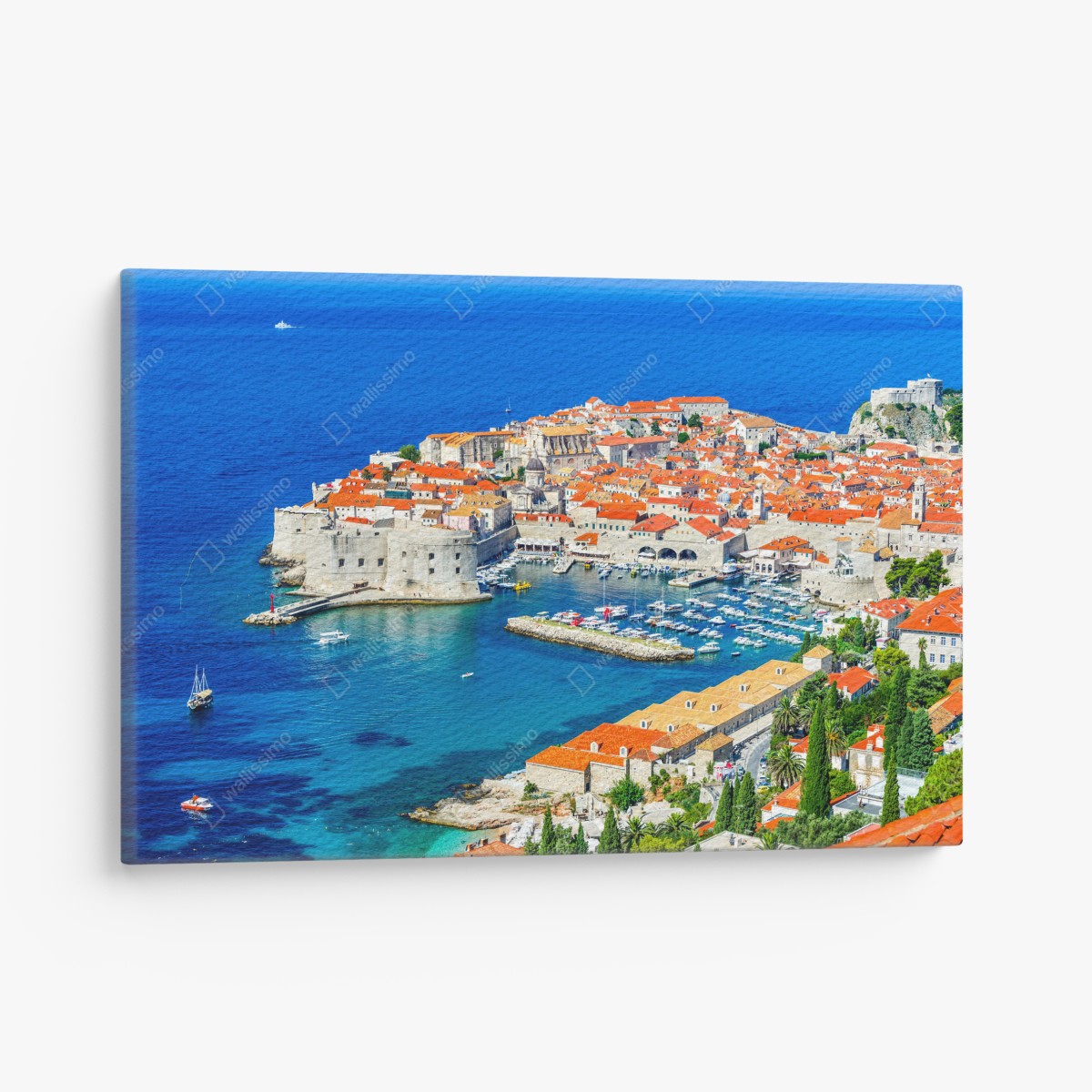 Leinwandbild Dubrovnik panorama der altstadt – Wallnifity®