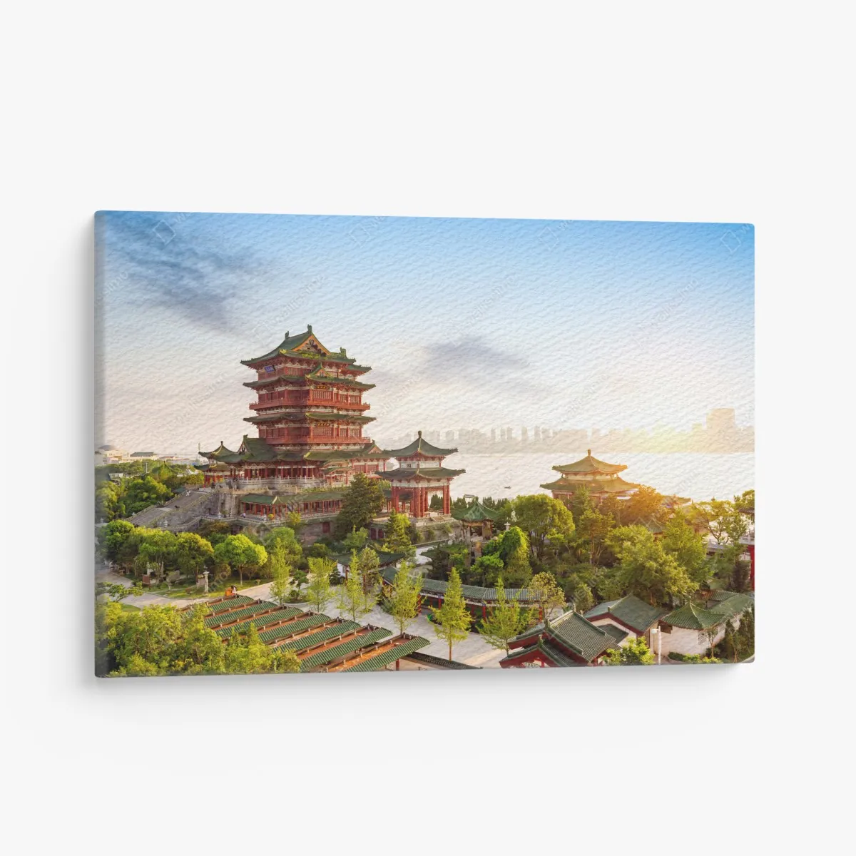 Leinwandbild Tengwang-Pavillon bei sonnenaufgang – Wallnifity®