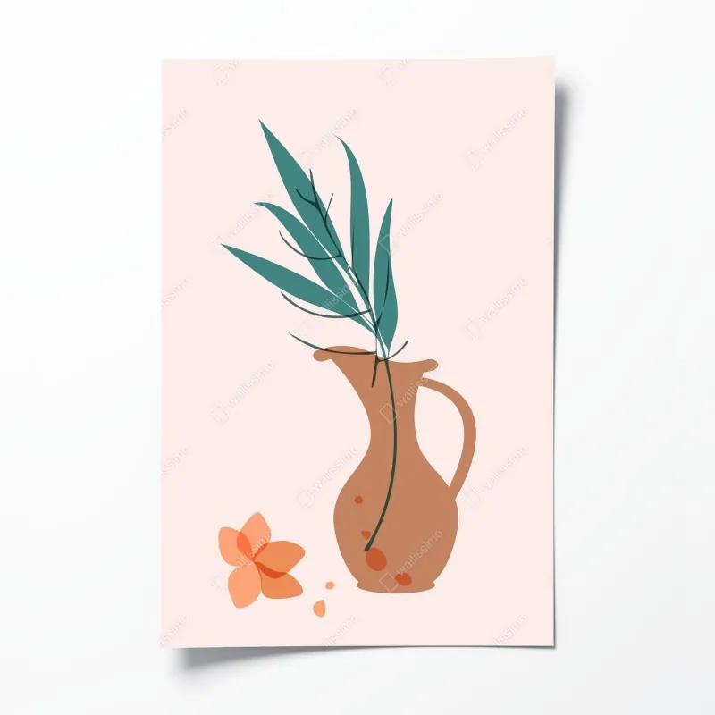 Poster festung Agios Nikolaos im Hafen Mandraki, Rhodos – Wallnifity®