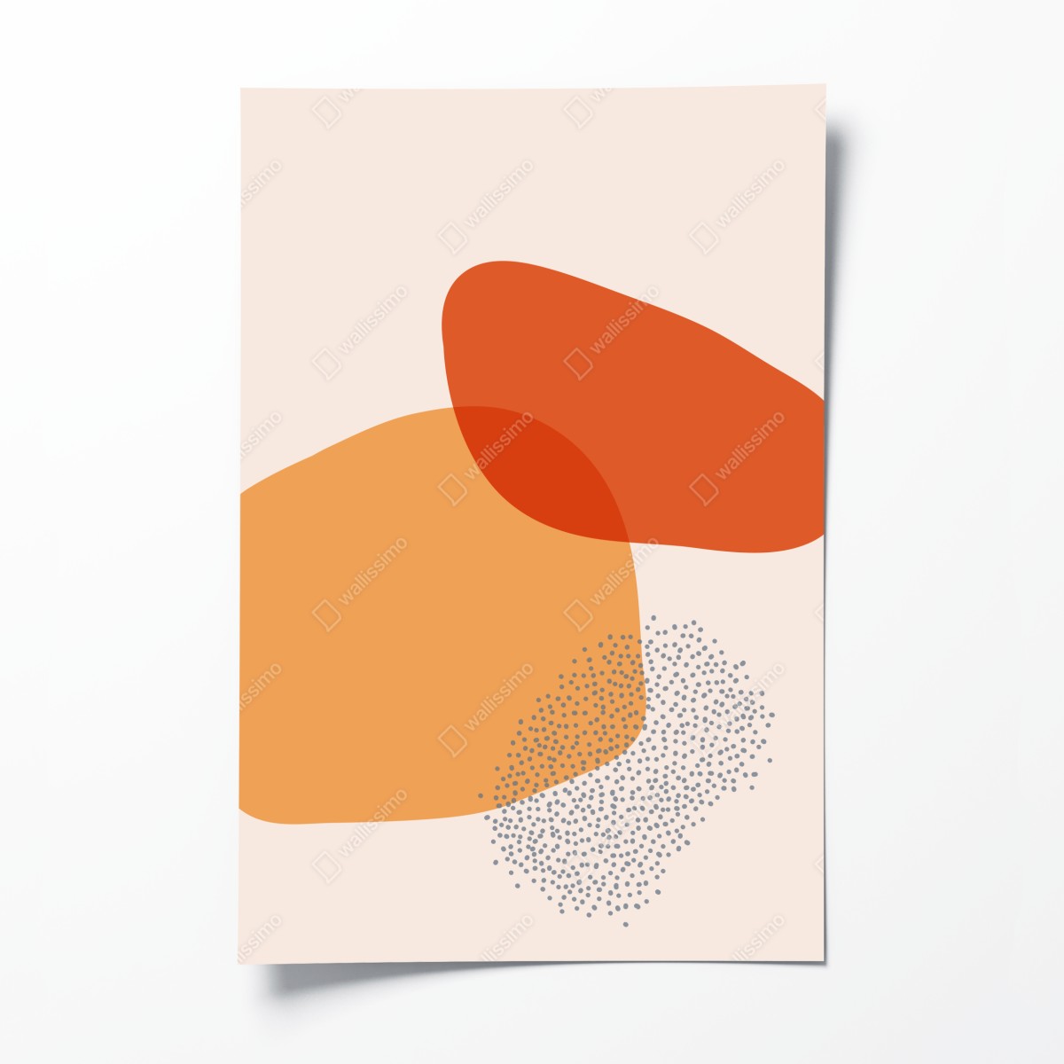 Poster warme abstrakte formen – Wallnifity®