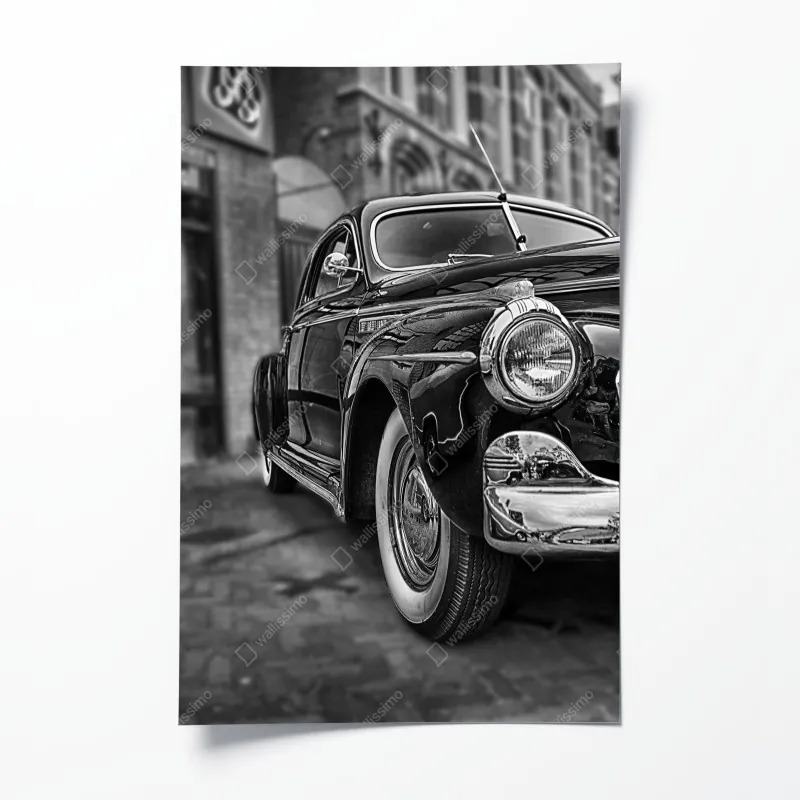 Poster sonnenuntergang über einer ruhigen wiese – Wallnifity®