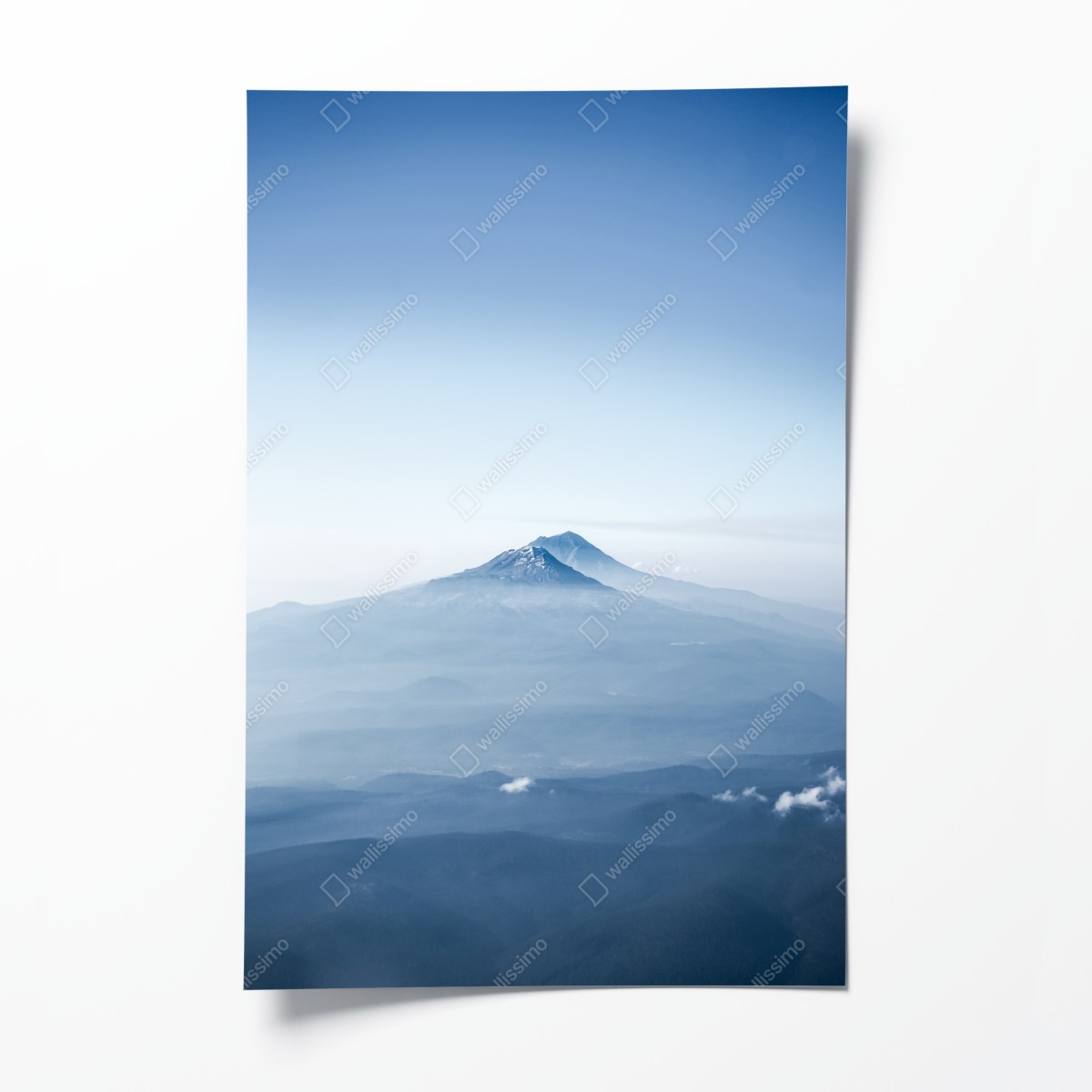 Poster neblige blaue berggipfel – Wallnifity®