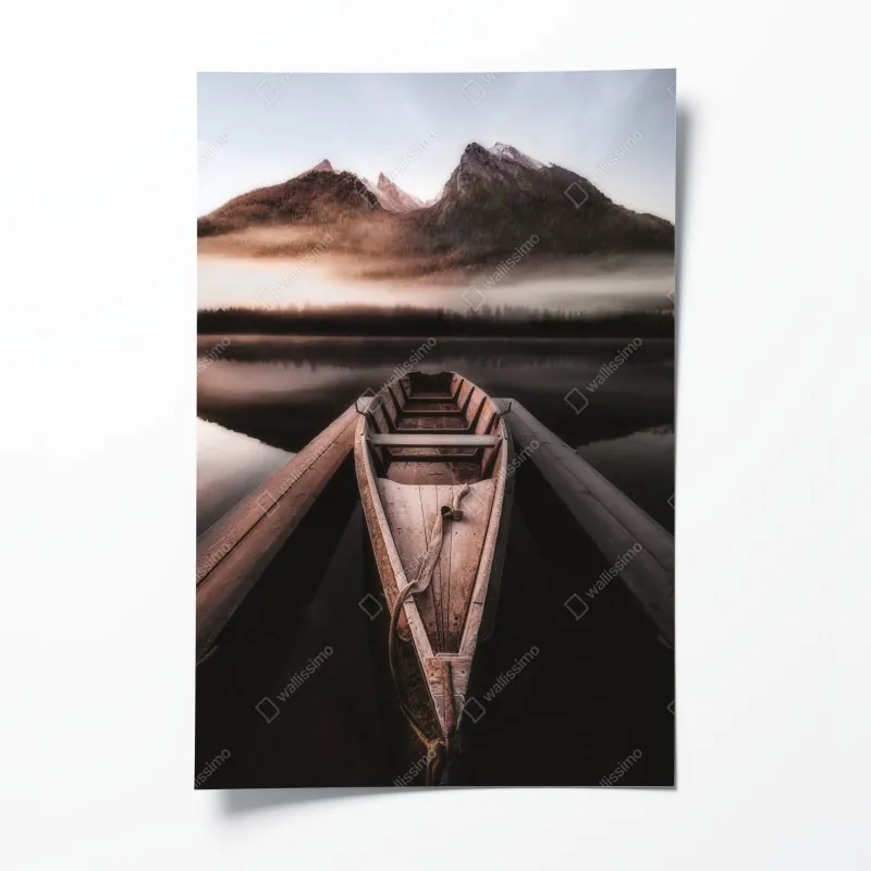 Poster sonnige gelbe 3d-abstrakte kurve – Wallnifity®