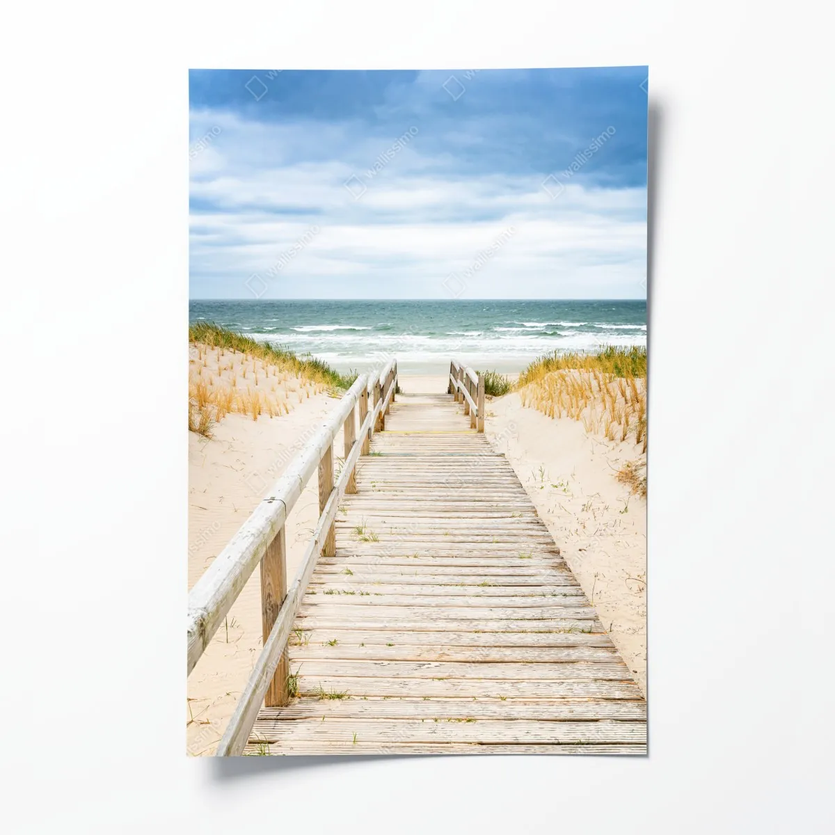 Poster holzsteg zum meer, Sylt – Wallnifity®