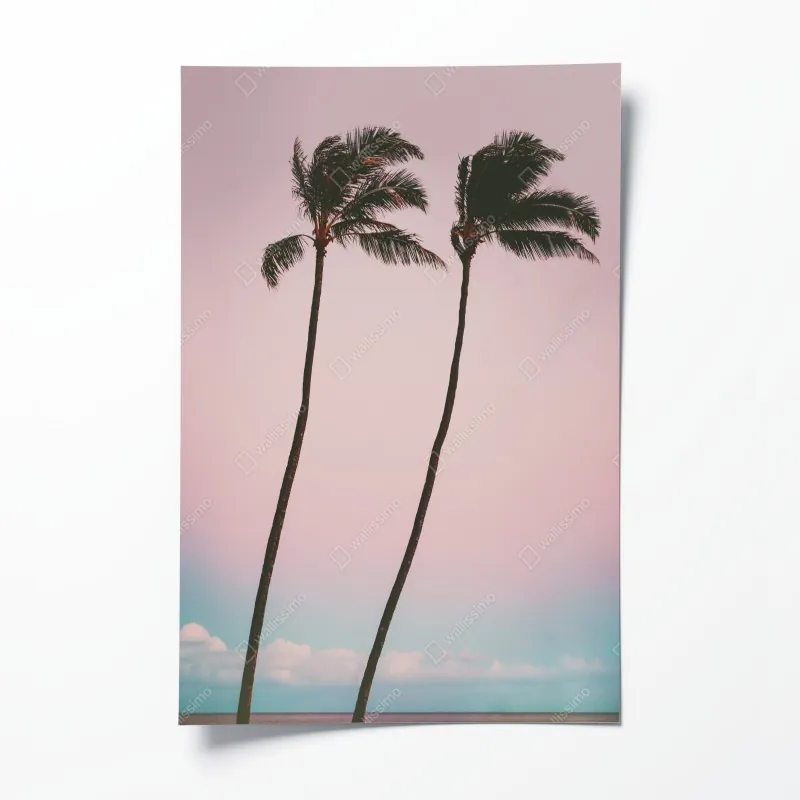 Poster nahaufnahme sonnenblumen- und dahlienstrauß – Wallnifity®