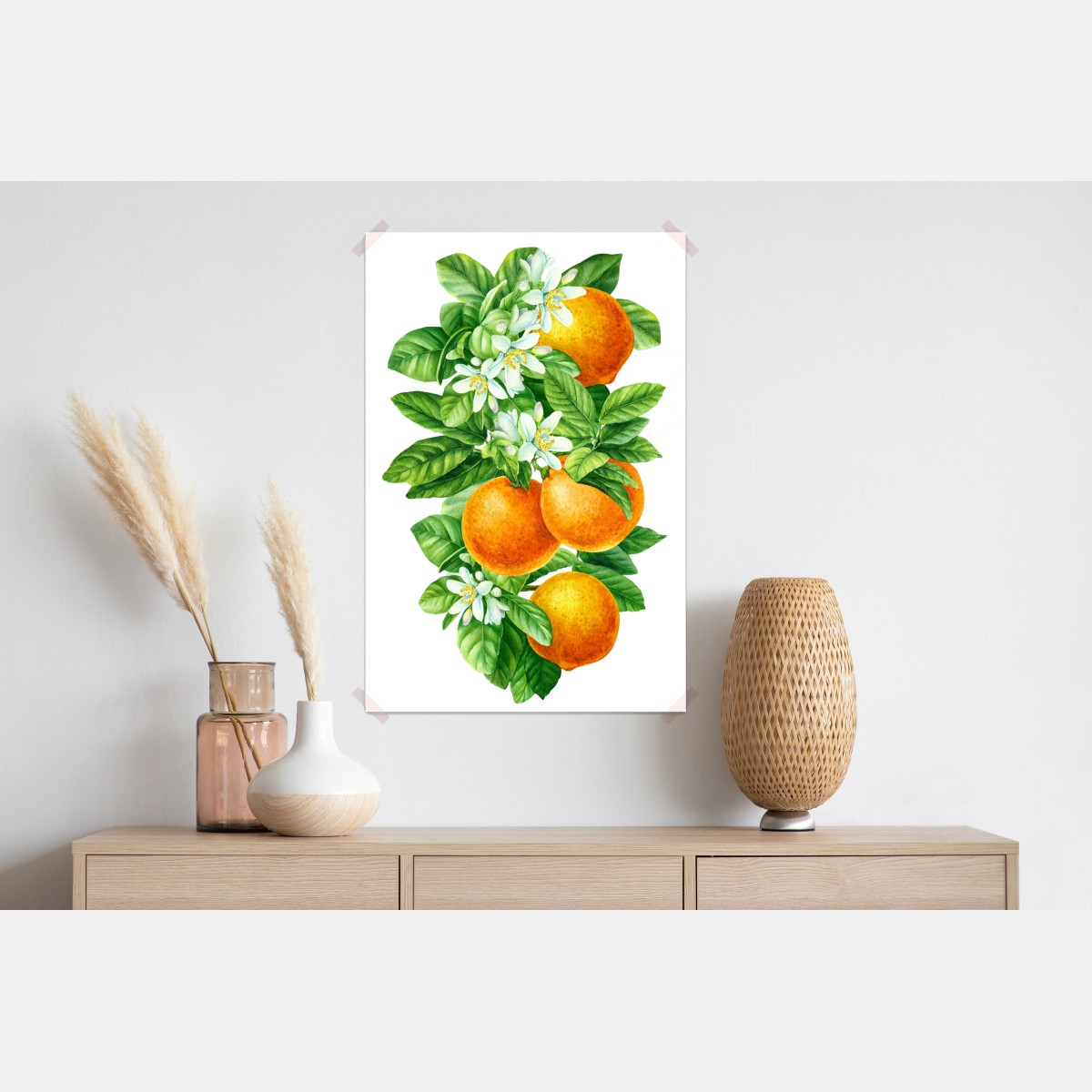 Poster zitrusblüten und reife orangen – Wallnifity® Poster zitrusblüten und reife orangen – Wallnifity®