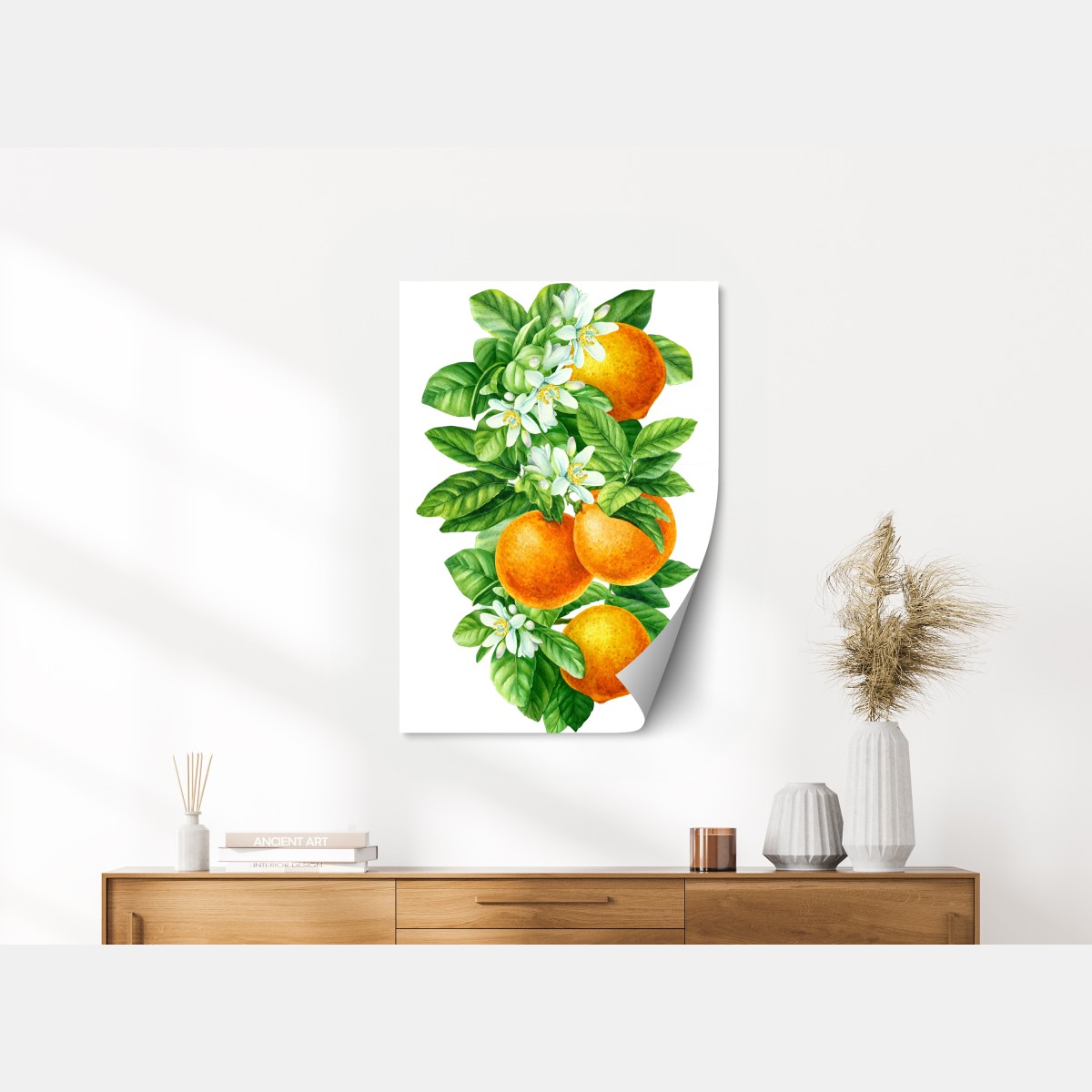 Poster zitrusblüten und reife orangen – Wallnifity® Poster zitrusblüten und reife orangen – Wallnifity®