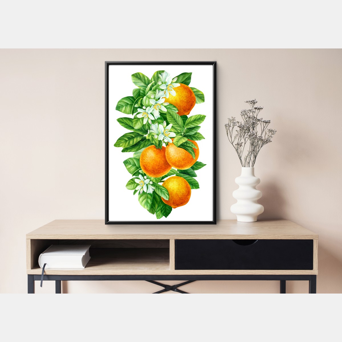 Poster zitrusblüten und reife orangen – Wallnifity® Poster zitrusblüten und reife orangen – Wallnifity®