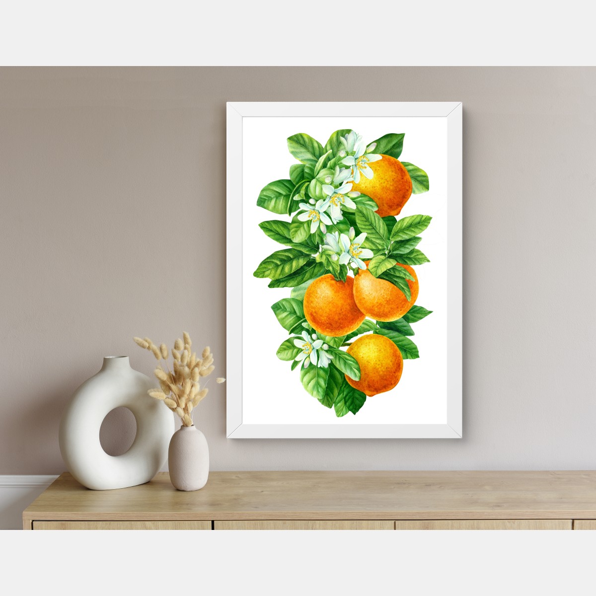 Poster zitrusblüten und reife orangen – Wallnifity® Poster zitrusblüten und reife orangen – Wallnifity®