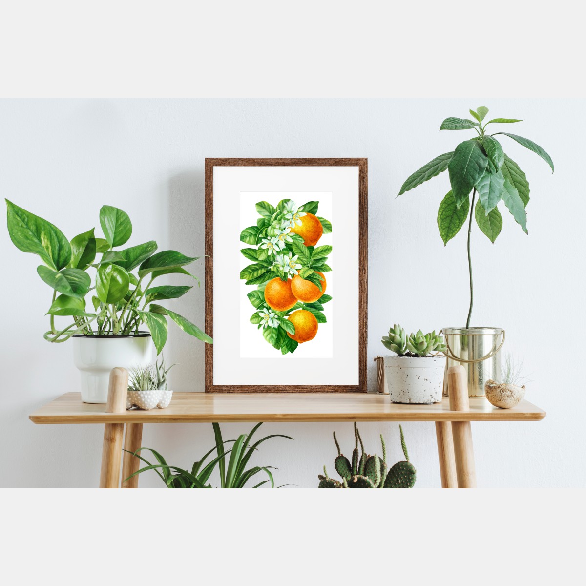 Poster zitrusblüten und reife orangen – Wallnifity® Poster zitrusblüten und reife orangen – Wallnifity®