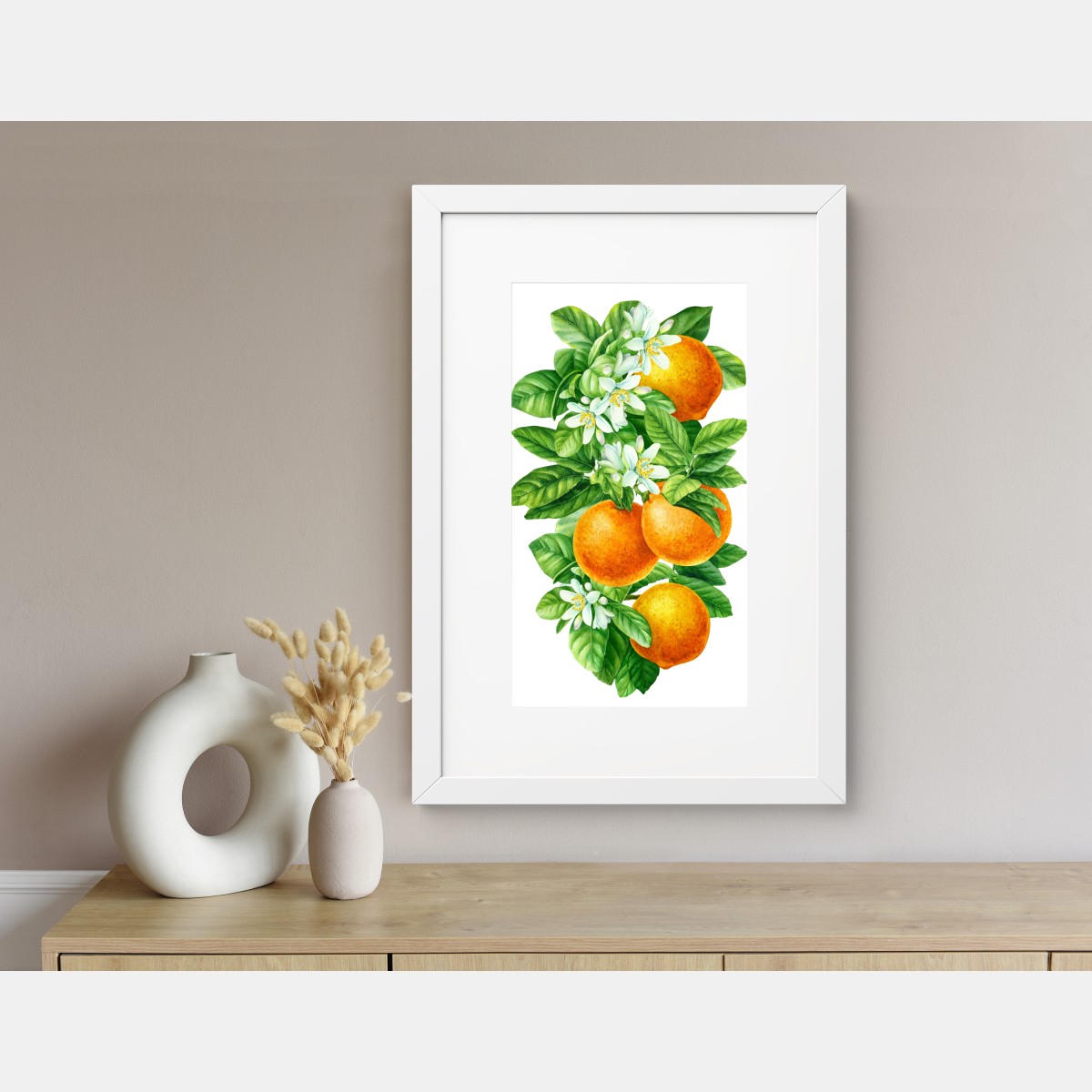 Poster zitrusblüten und reife orangen – Wallnifity® Poster zitrusblüten und reife orangen – Wallnifity®