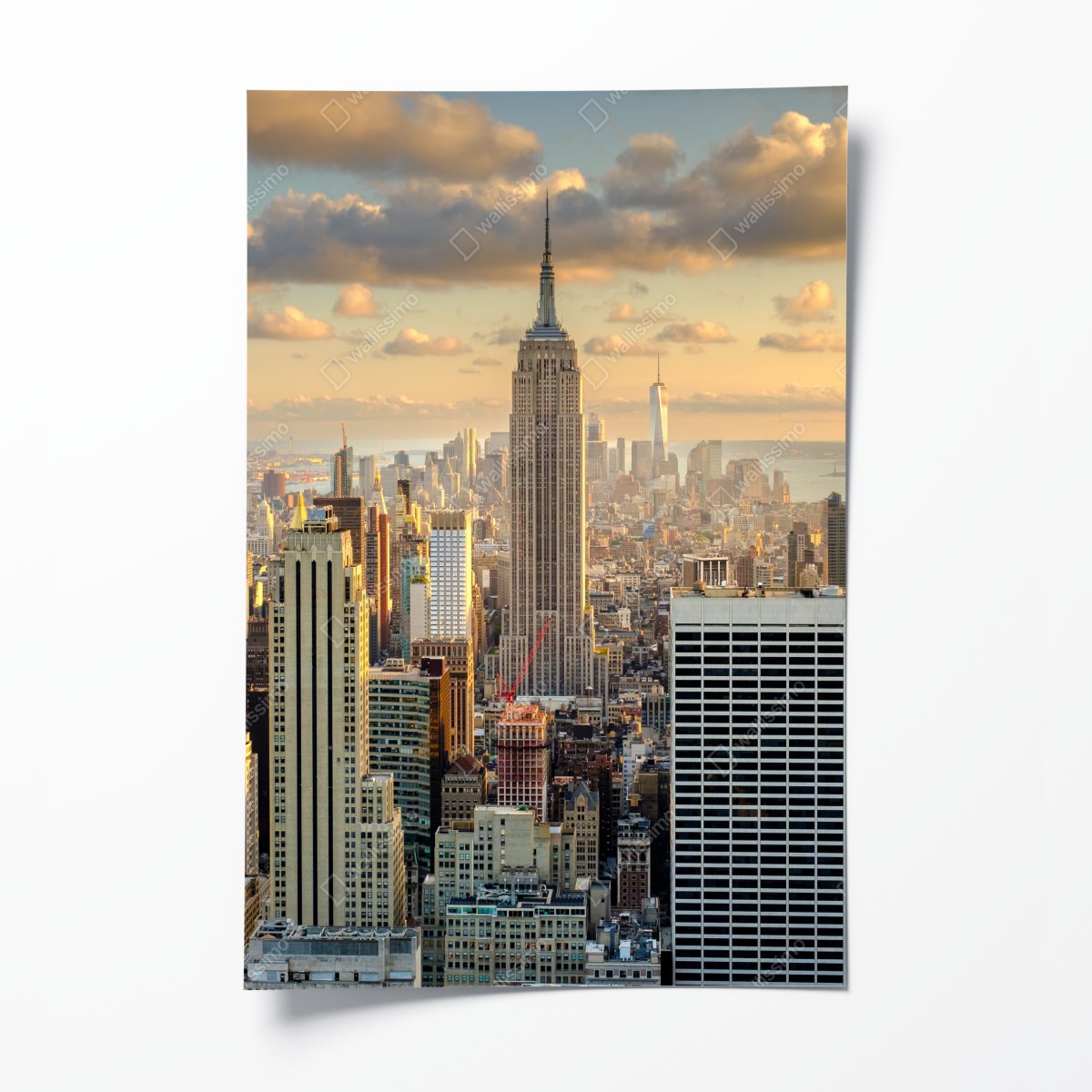 Poster New York skyline bei sonnenuntergang – Wallnifity®