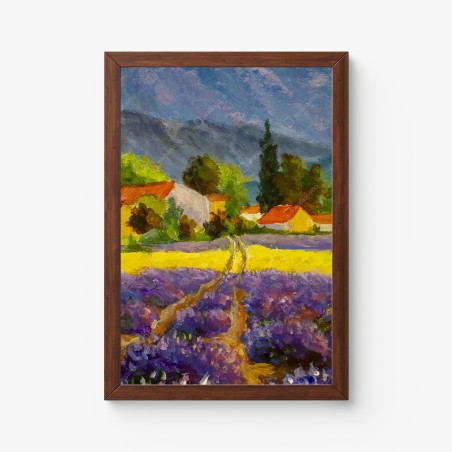 Poster lavendelfelder bei sonnenuntergang – Wallnifity®