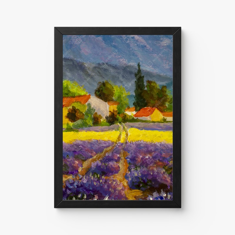 Poster lavendelfelder bei sonnenuntergang – Wallnifity® Poster lavendelfelder bei sonnenuntergang – Wallnifity®