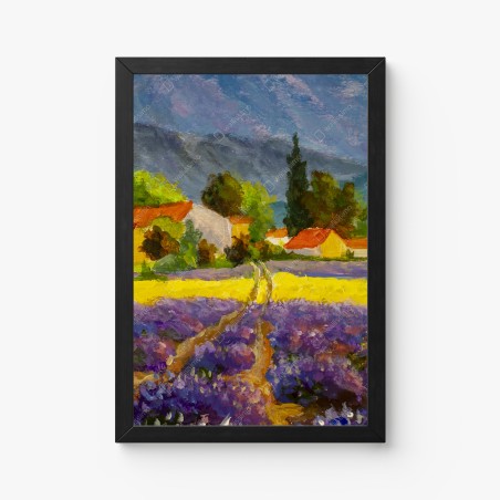 Poster lavendelfelder bei sonnenuntergang – Wallnifity®