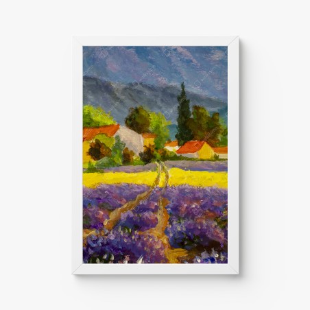 Poster lavendelfelder bei sonnenuntergang – Wallnifity®