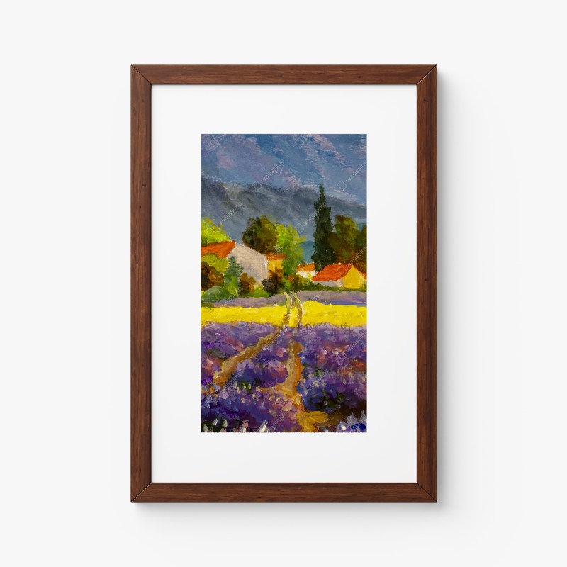 Poster lavendelfelder bei sonnenuntergang – Wallnifity® Poster lavendelfelder bei sonnenuntergang – Wallnifity®