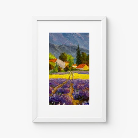 Poster lavendelfelder bei sonnenuntergang – Wallnifity®
