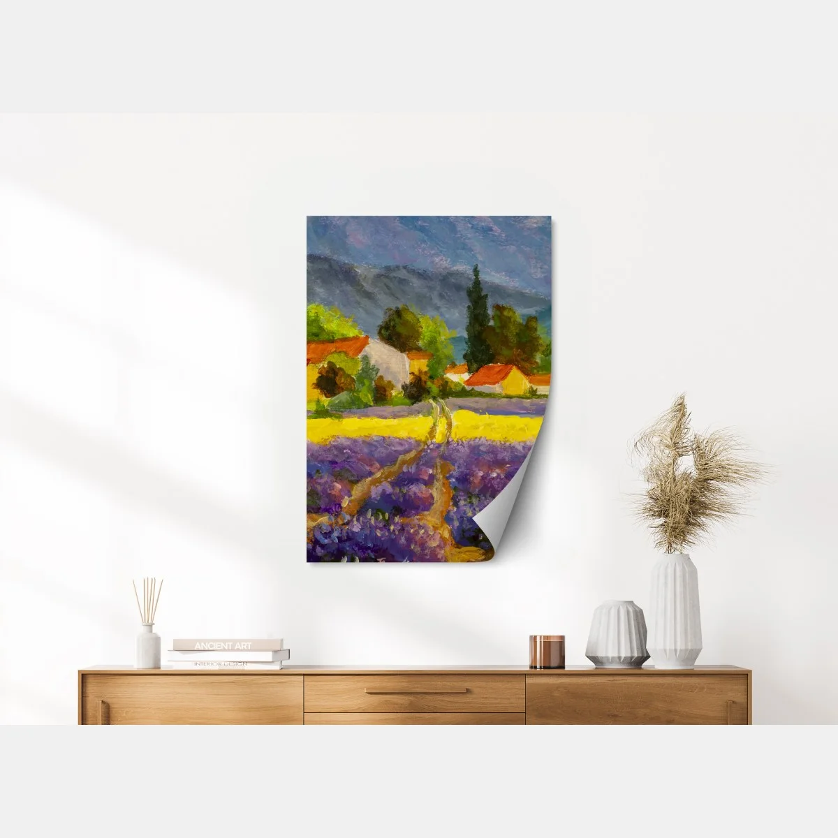 Poster lavendelfelder bei sonnenuntergang – Wallnifity®