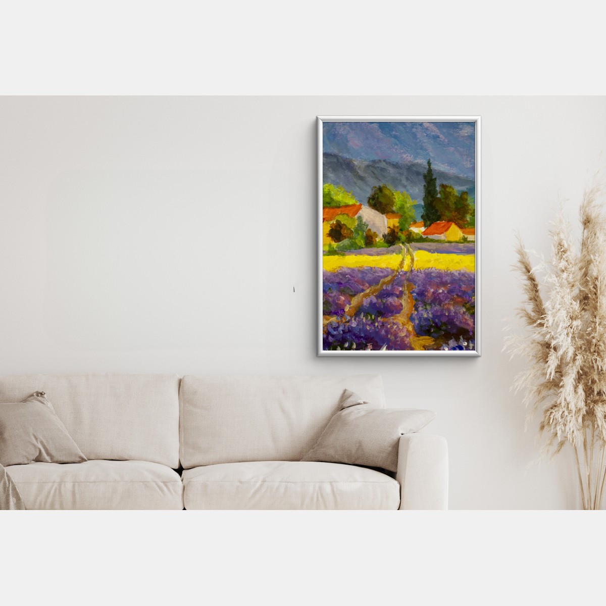 Poster lavendelfelder bei sonnenuntergang – Wallnifity® Poster lavendelfelder bei sonnenuntergang – Wallnifity®