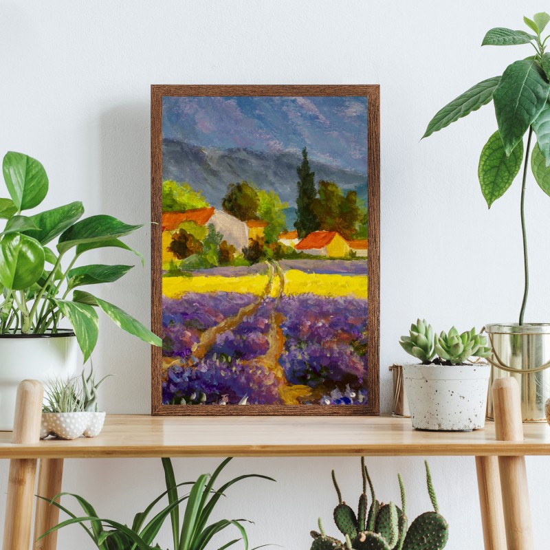 Poster lavendelfelder bei sonnenuntergang – Wallnifity® Poster lavendelfelder bei sonnenuntergang – Wallnifity®