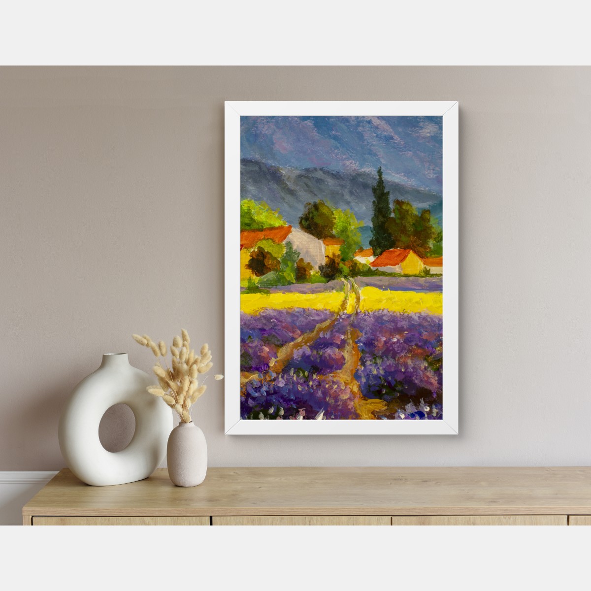 Poster lavendelfelder bei sonnenuntergang – Wallnifity® Poster lavendelfelder bei sonnenuntergang – Wallnifity®