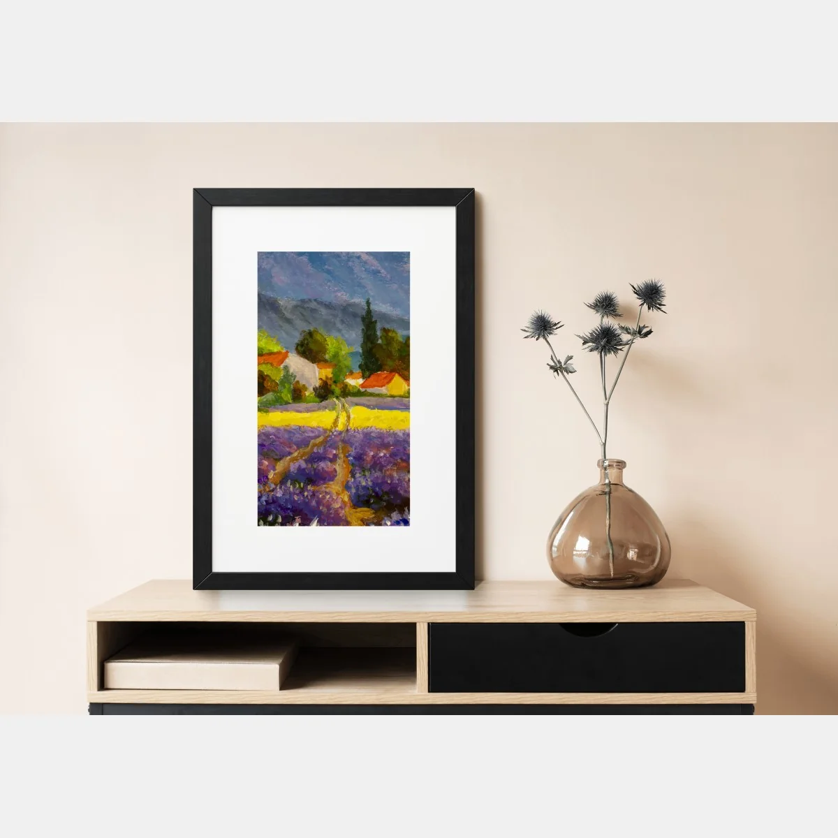 Poster lavendelfelder bei sonnenuntergang – Wallnifity® Poster lavendelfelder bei sonnenuntergang – Wallnifity®
