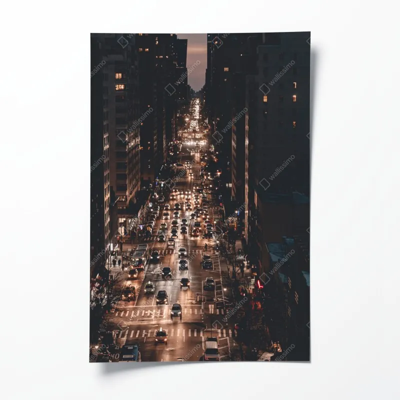 Poster raureifbedeckte bäume bei sonnenaufgang – Wallnifity®