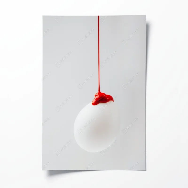 Poster jacht über dem kristallblauen ozean – Wallnifity®