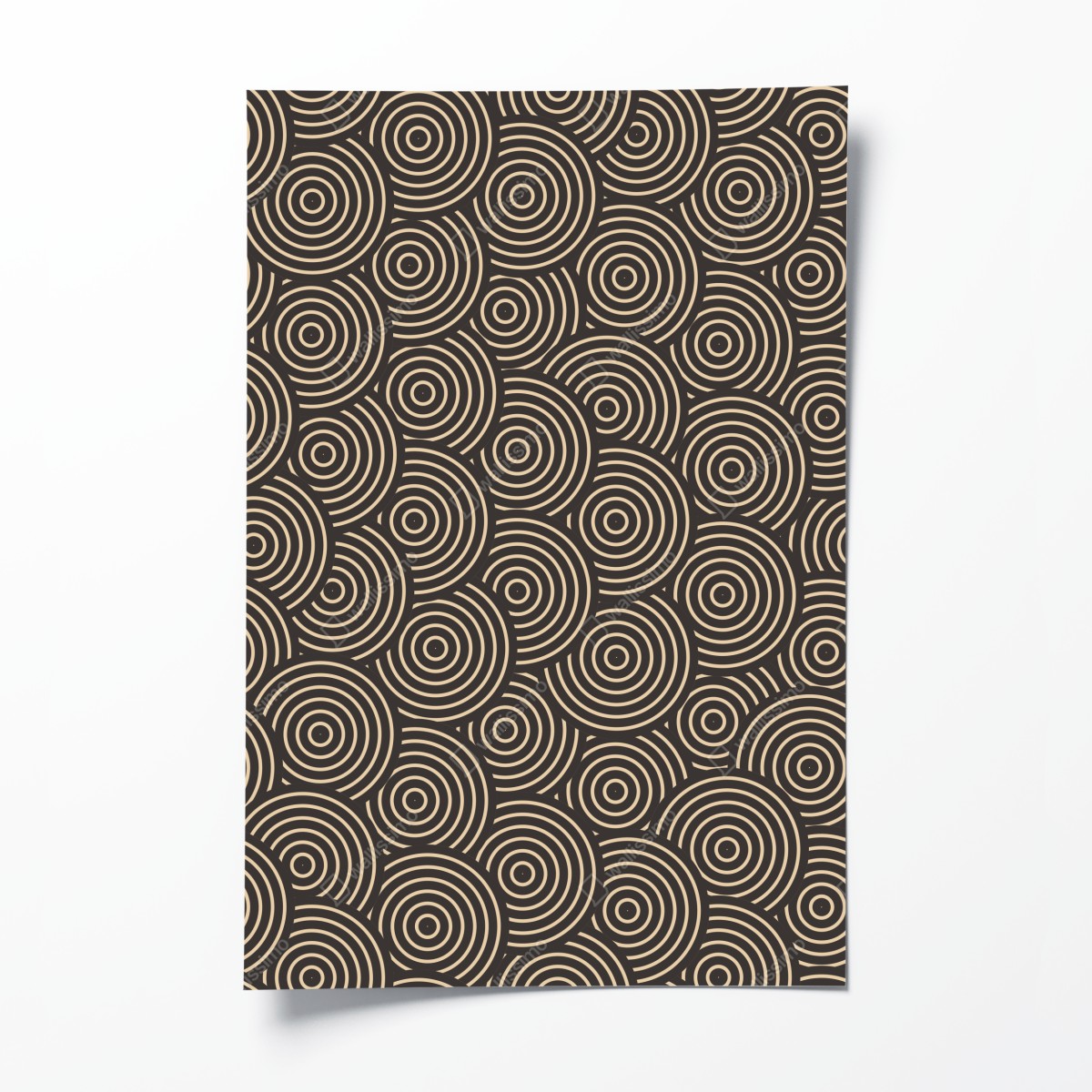 Poster retro konzentrische kreise muster – Wallnifity®