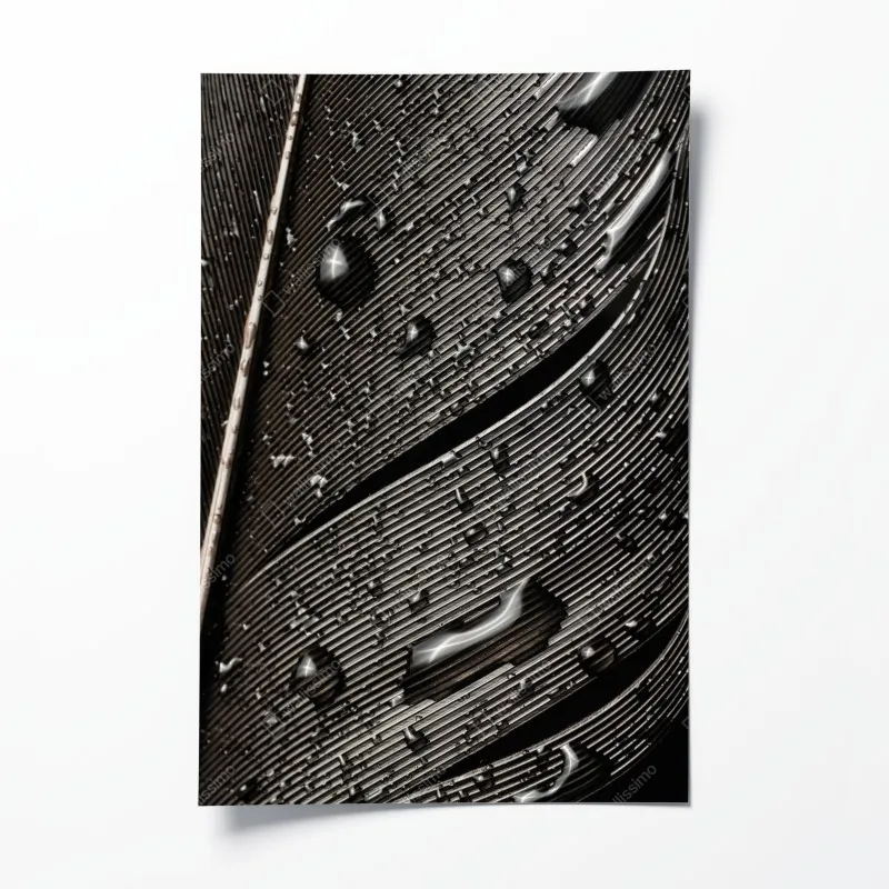 Poster goldener herbstwald am morgen – Wallnifity®