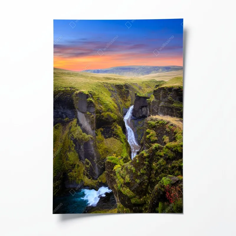 Poster Las Vegas skyline bei nacht – Wallnifity®