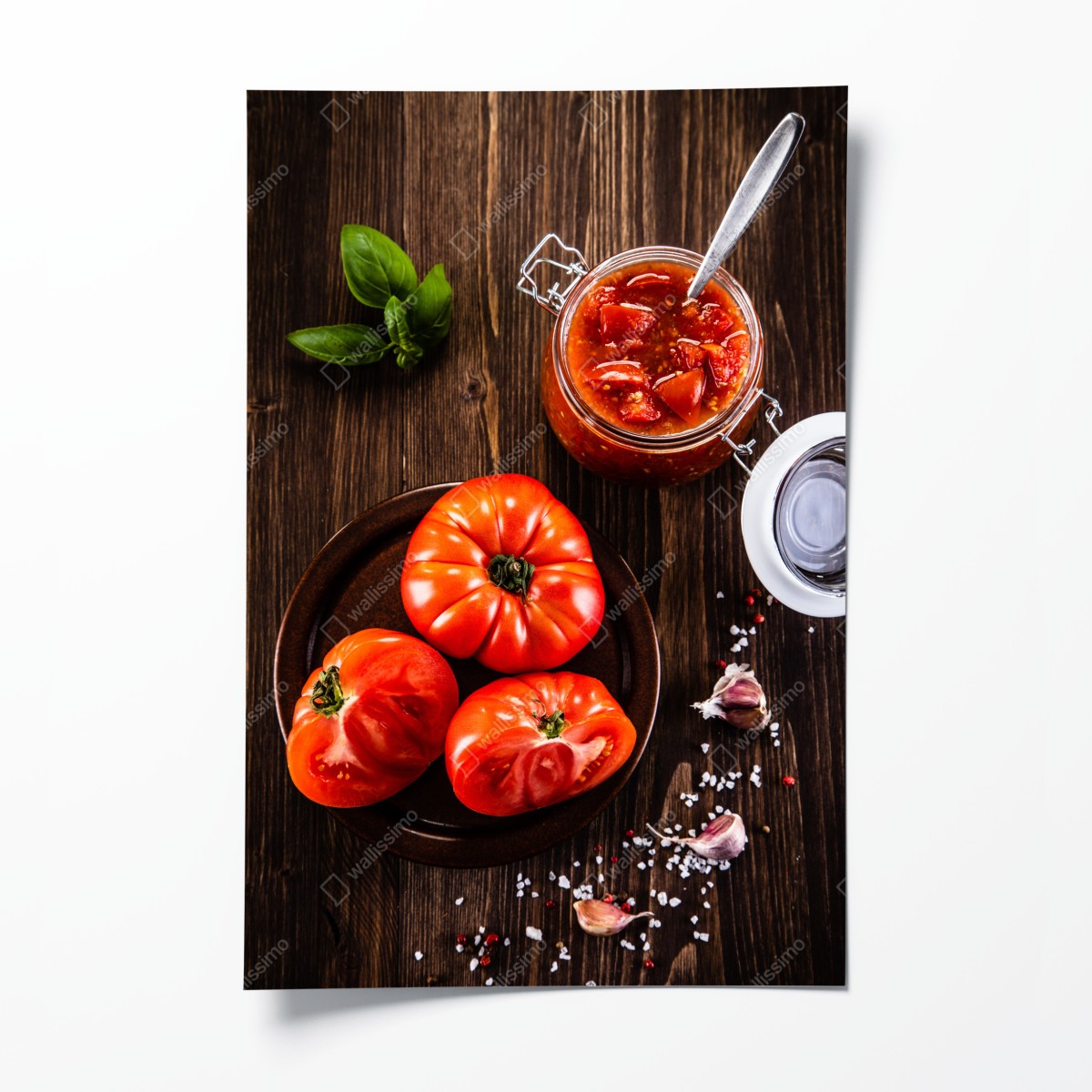 Poster frische tomaten und hausgemachte tomatensauce – Wallnifity®