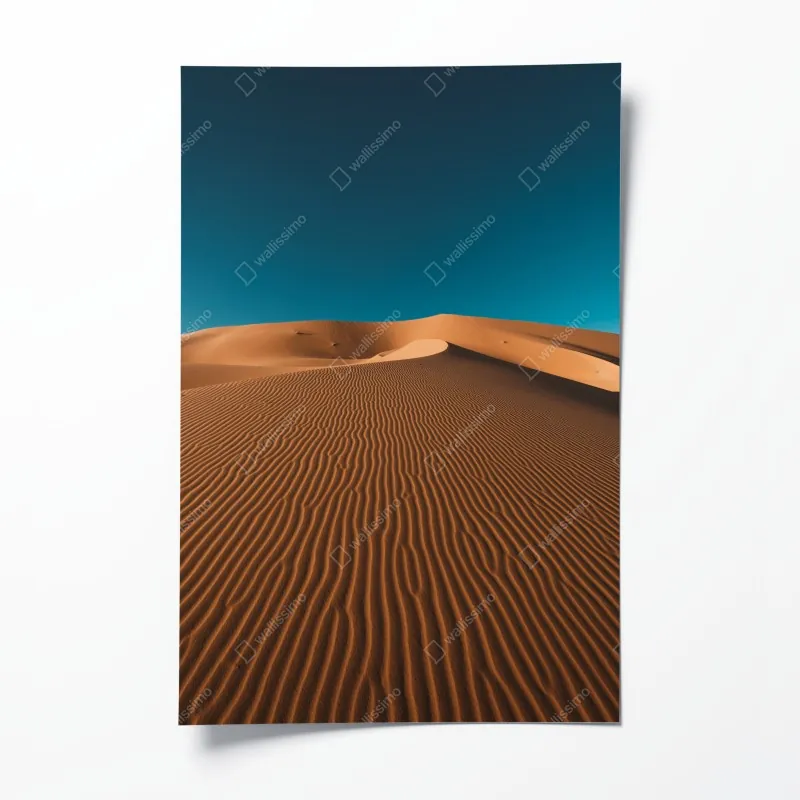 Poster sonnige gasse mit meerblick und balkonen – Wallnifity®