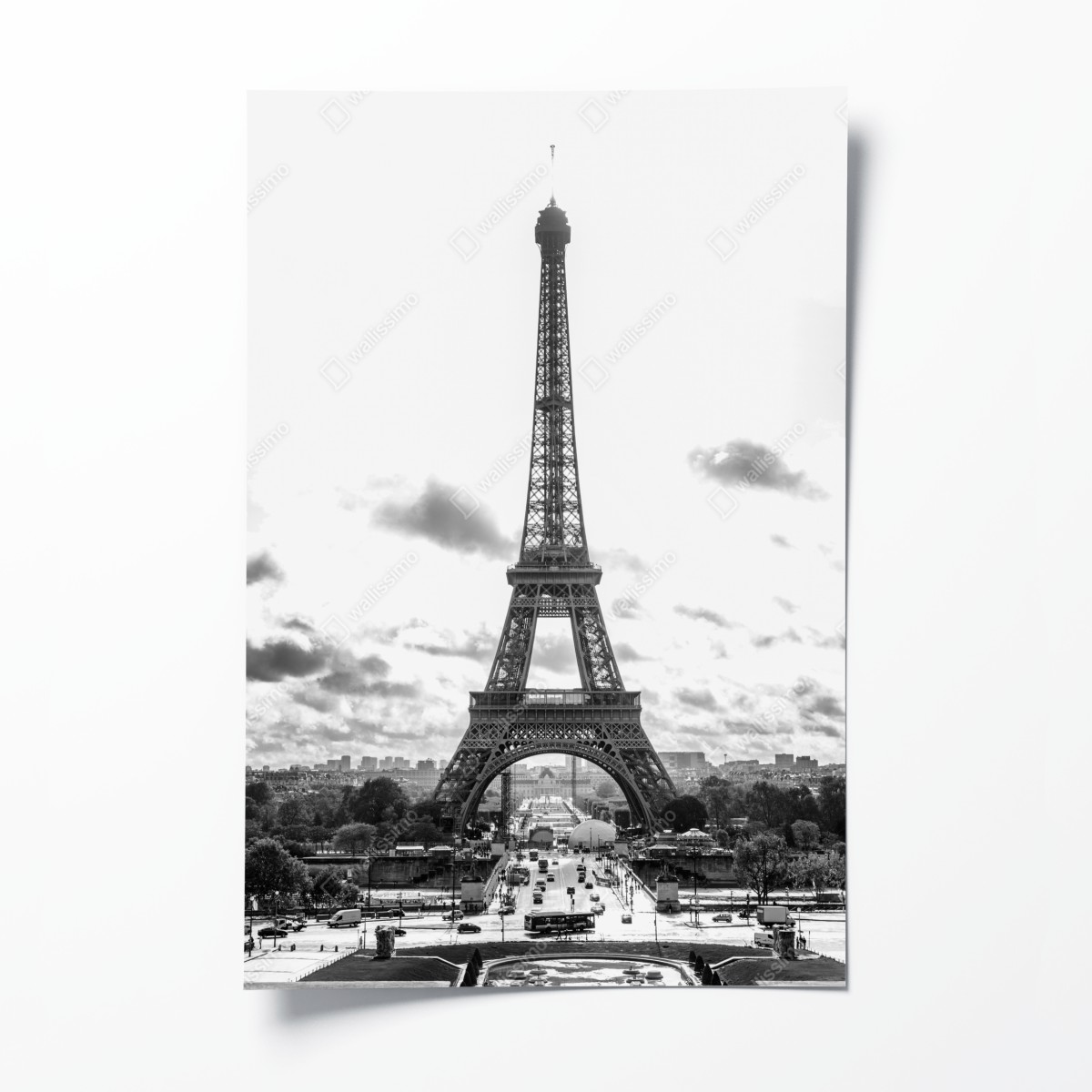 Poster Paris Eiffelturm in monochrom – Wallnifity®