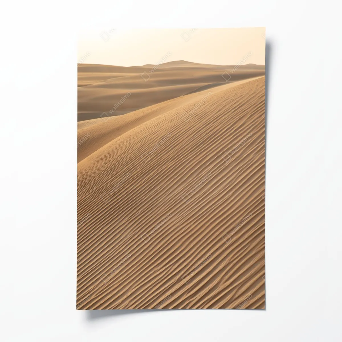 Poster goldene sanddünen minimalistisches landschaftsbild – Wallnifity®