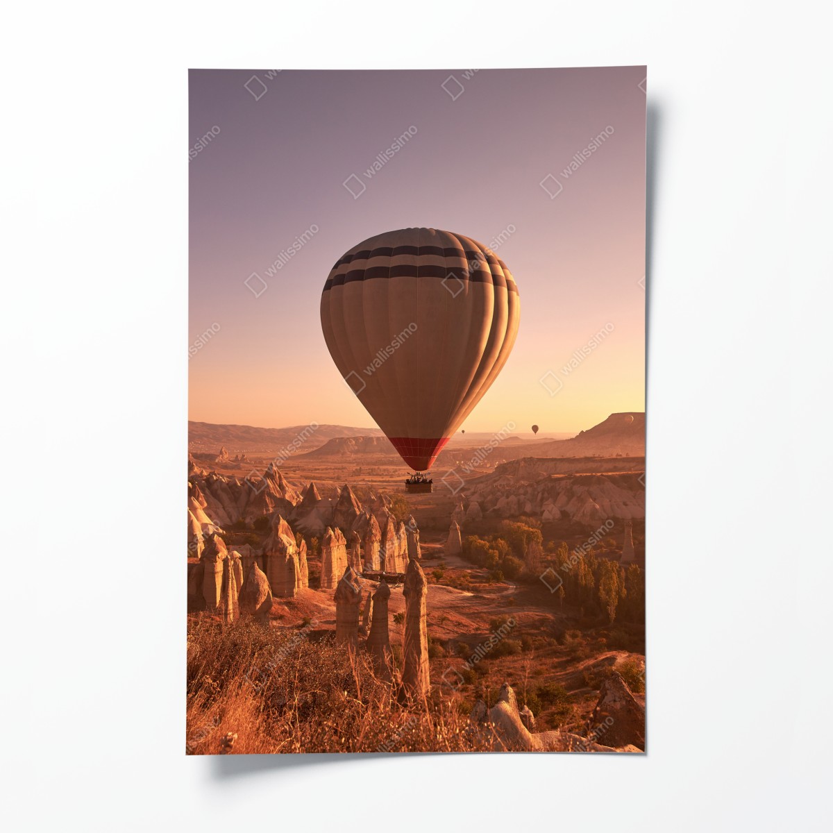 Poster heißluftballon über Kappadokien bei sonnenaufgang – Wallnifity®